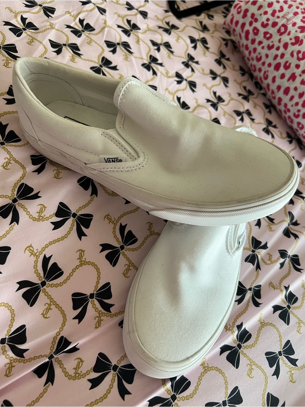 Vans Classic Slip-On Shoes in White